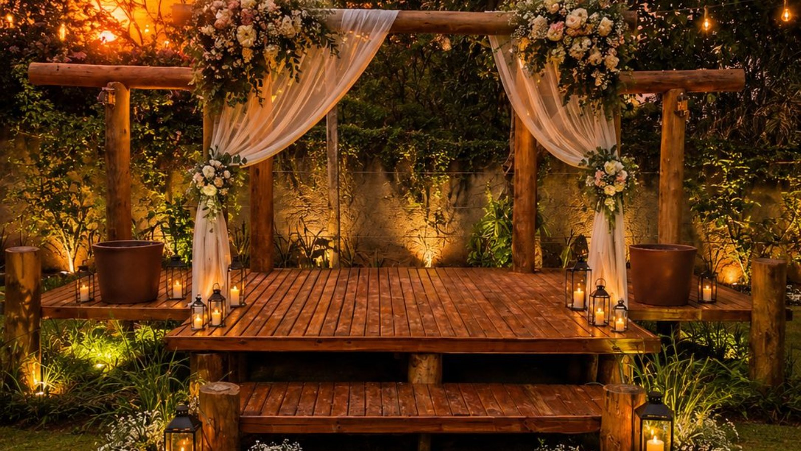 Espaço luz de pergola