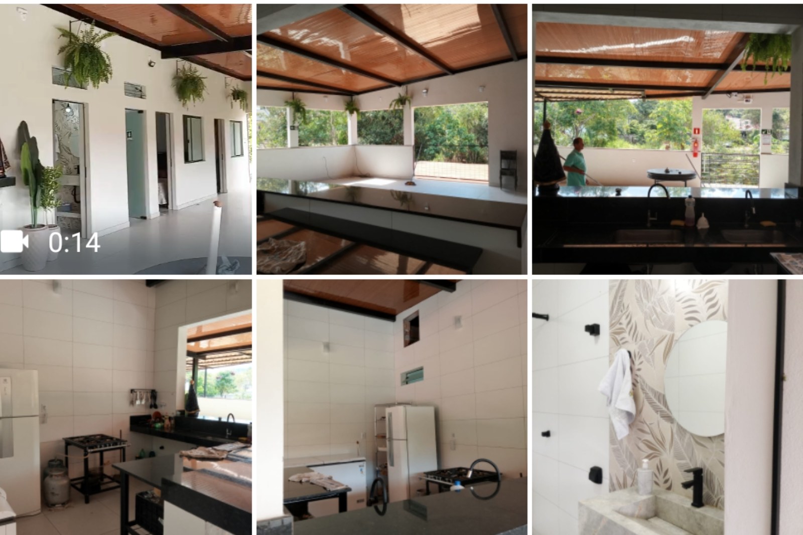 Espaço amplo com cozinha equipada, 2 dormitórios com banheiro e sem. Espaço para dormir até 10 pessoas da mesma família ou turma. Não é hospedagem individual individual